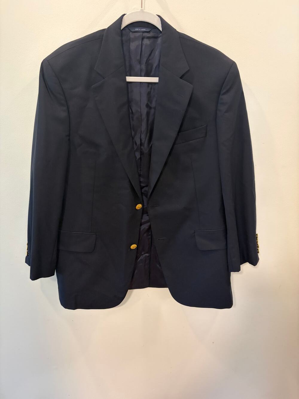 Brooks Brothers Brooksease Navy Blazer | Size 40S | Gold Buttons 🧥